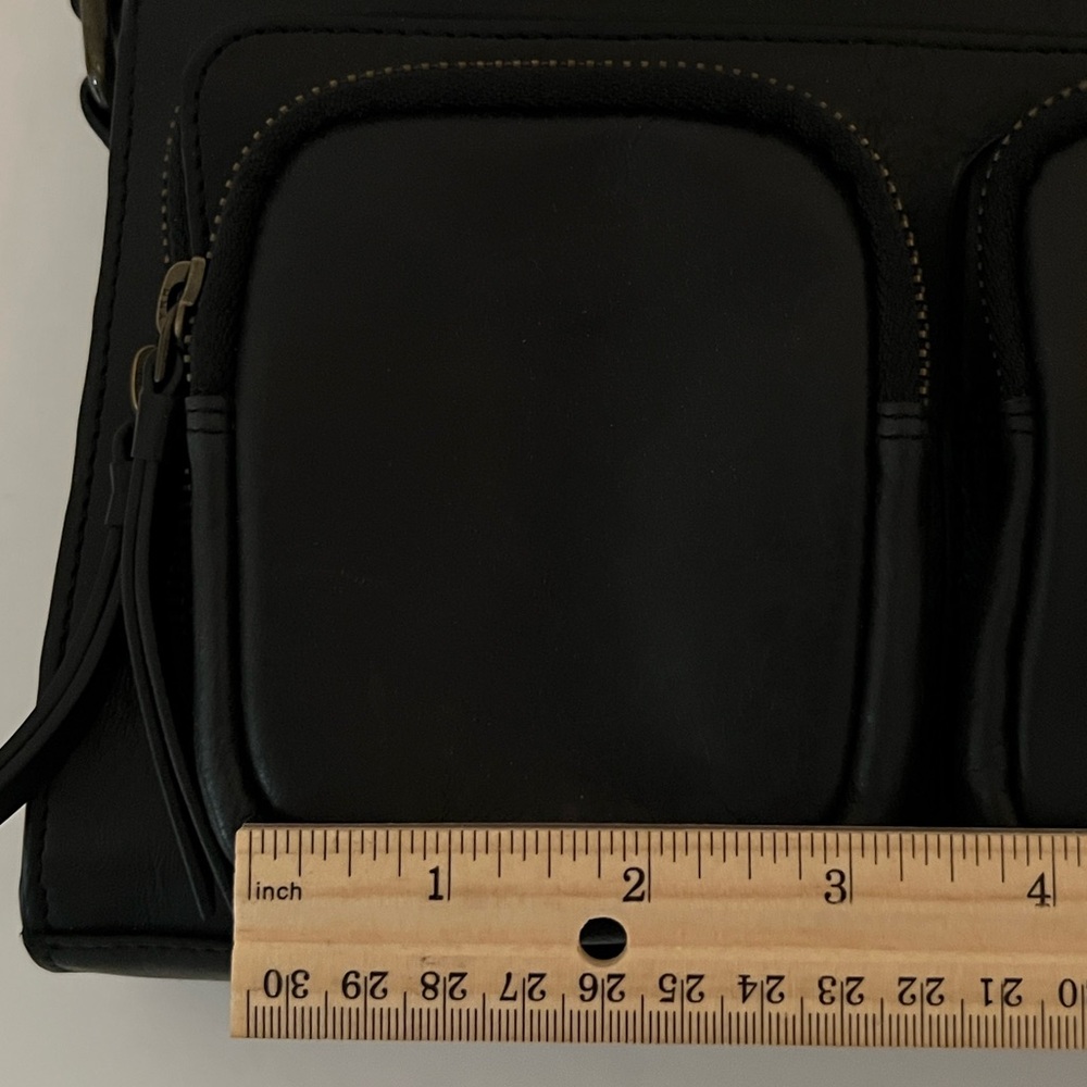 Lucky Brand Crossbody Leather Bag Black - Picture 7 of 9